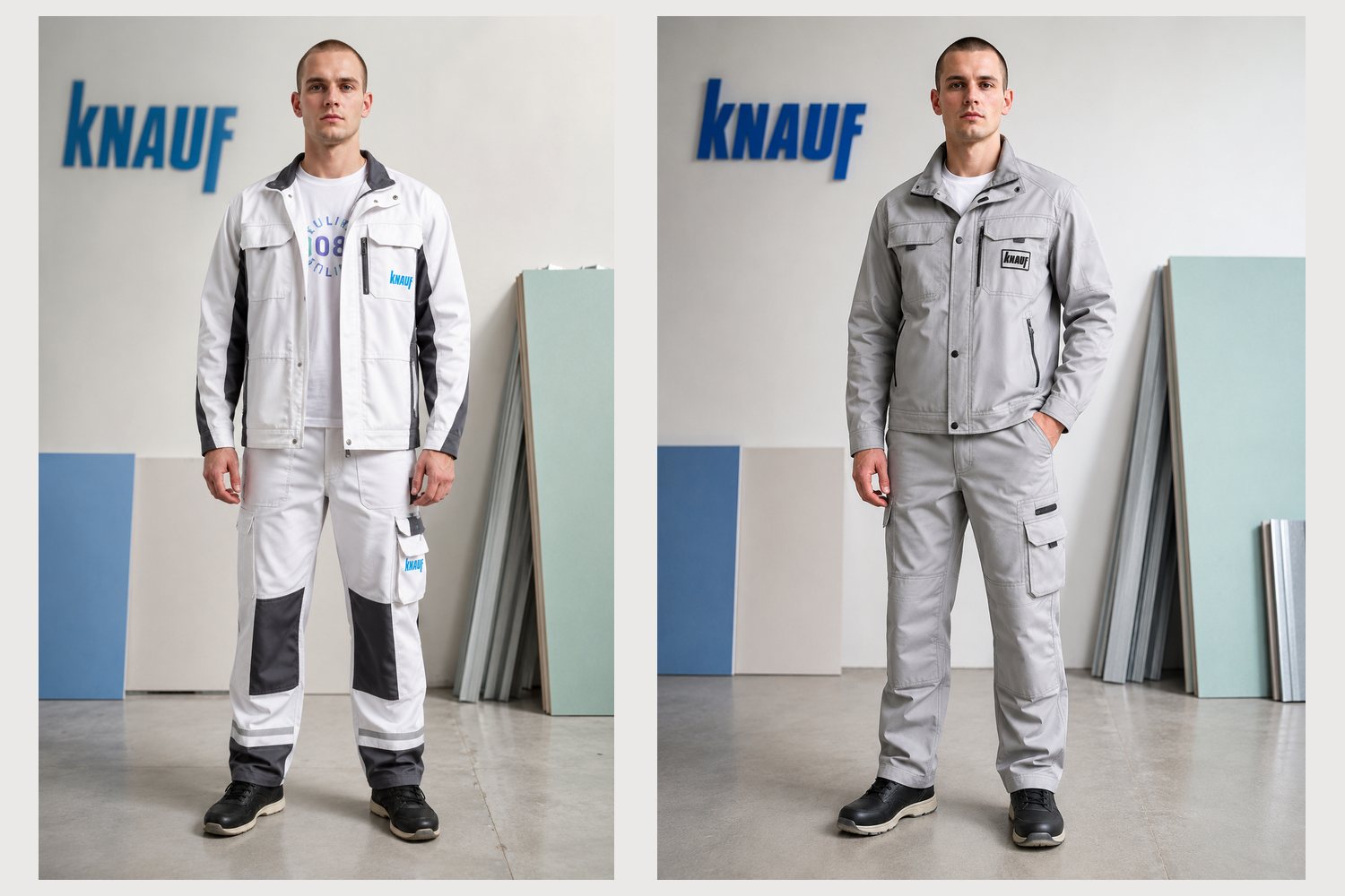 Комплекты рабочей формы KNAUF, произведённые Поток Текстиль